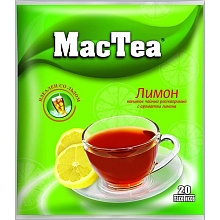 Чай МакТиа с ароматом лимон 20 пакетиков по 16г купить в Красноярске с доставкой на дом в интернет-магазине "Ярбокс"
