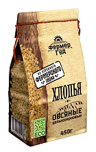 Хлопья овсяные цельнозерновые Фермер Гуд 450г купить в Красноярске с доставкой в интернет-магазине "Ярбокс"